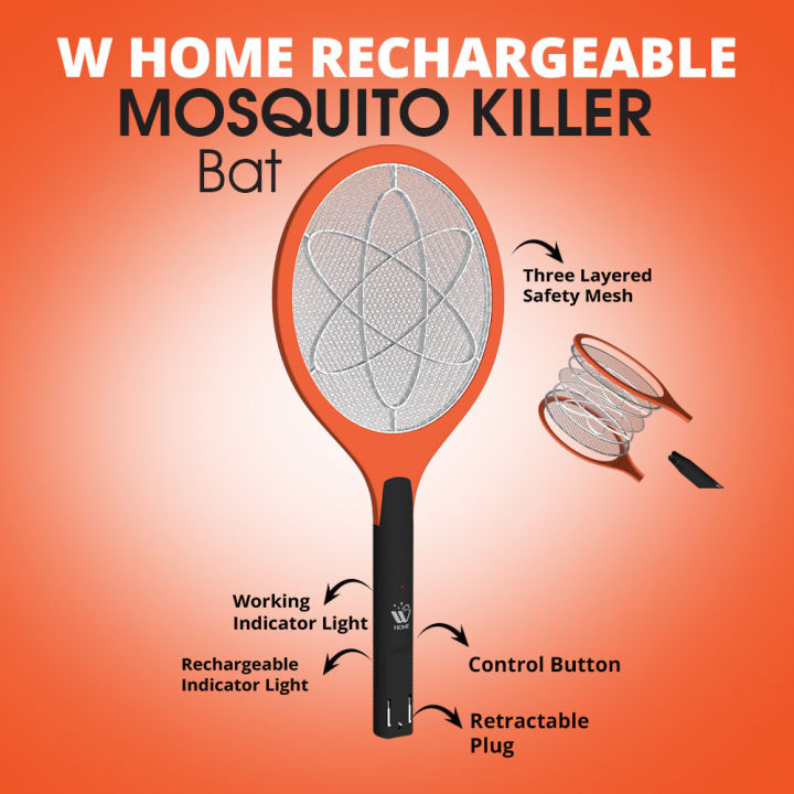 Rechargeable Mosquito Killer Racket Mosquito Killer Lamp LED Mosquito Repellent for Home Use Daraz.pk