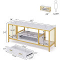 LED Lounge Living Room Console Drawer Table TV Stand Table Luxury Table. 