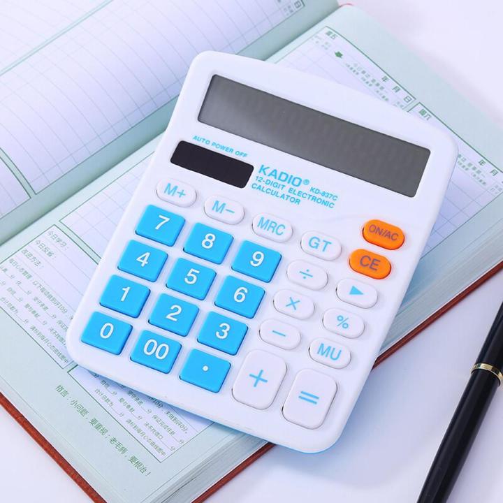 【DIV MALL】Colorful Electronic 837 Desktop Calculator Big Buttons Large Display Computer Handheld Calculator