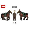 Lego Like The War Horse Building Blocks Middle Age Three Kingdoms 1580-1583 model. 