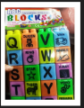 ABC Learning Spelling Blocks with Pictures for Kids Non-Toxic unbreakable material. 