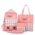 Korean Style Girls' 4-in-1 Multi-Function College Backpack - Trendy School Bag. 