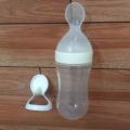 Spoon Feeder / Silicon Feeder with Spoon - Random Color - Art# DB-Spoon Feeder-1Pc-0001. 