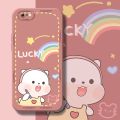 chenyyka For iPhone 7 Plus Case With New Design Thin Phone Case Lucky Animal Shockproof Square Edge Softcase Pattern Silicone Casing Full Cover Angel Eye Camera Protection Cases. 