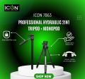 Icon 7863 Professional Hydraulic 2 in1 Tripod + Monopod. 