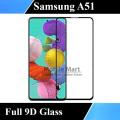 Samsung A51 Full Black 9D/5D/10D/11D/6D Tempered Glass Screen Protector Edge to Edge Full Glue Premium Quality Glass For Galaxy A51. 