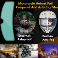 Helmet Clear Rainproof Anti-Fog Patch Film Universal Motorcycle Helmet Lens Film. 