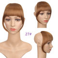 Thick Hair Bangs Straight Neat Fringes Clip In Hair Extensions Synthetic Thin Air Bangs Heat Resistant Fiber Blunt Bangs. 
