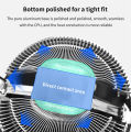 TISHRIC CPU Cooler Cooling Fan 120mm RGB 3Pin PWM Intel LGA 1700 1200 1150 1151 X79 E5 AMD AM3 AM4 X99 Processor Cooler PC Fan. 