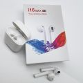 i16 MAX pods tws  Wireless Twins Bluetooth Earbuds Original Highly Battery Timing I16 max Airpods_Bluetooth Smart devices i16 Max-White. 