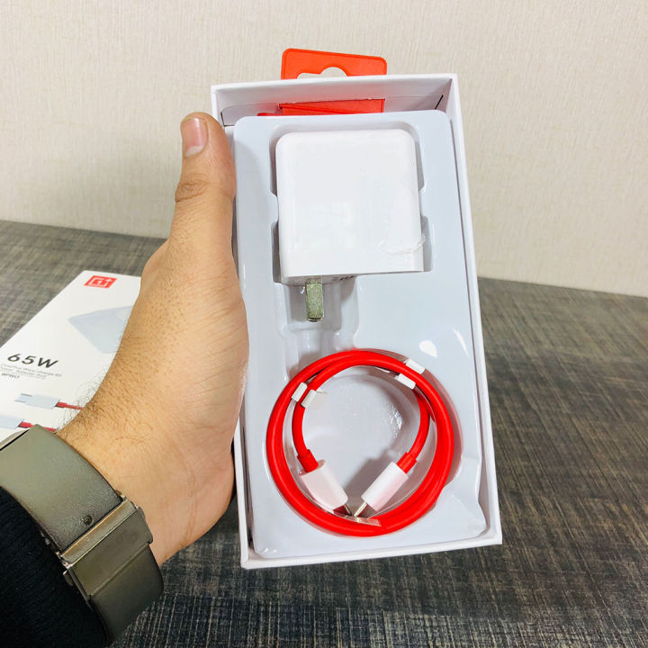 super extra Fast char 100% Original 65W Warp PD Charger for OnePlus - SuperVooc Charger for all Smartphones | 65W Power Adapter + Cableer