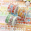4Cm*5M Colorful Border Washi Tape Decorative Scrapbooking Sticker Label Cartoon Girl Masking Tape Stationery School Supplies. 