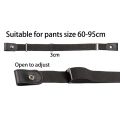 Belts Without Buckle Easy Belt Buckle-free Elastic Invisible Belt Jeans Women Men Stretch Lazy Canvas Casual Simple Elastic Belt. 