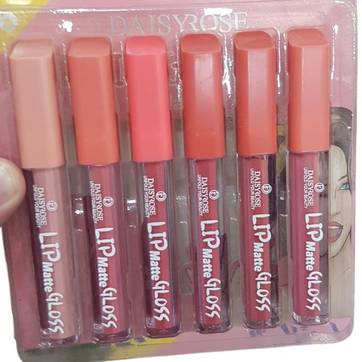 6%20pcs%20Nude%20Red%20Matte%20Lipgloss%20Liquid%20Lipstick%20Set%20of%206%20Shades%20Matte%20Nude%20Colors%20Lip%20Sticks%20-%20Image%204