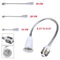 E27 To E27 Flexible Extend Extension LED Light Bulb Lamp Base Holder Screw Socket Adapter Converter. 