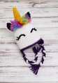 Colourful Crochet Woolen Unicorn Cap for Babies. 