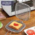 Green forest Sandwich Maker Mold Large-capacity Sandwich Splint Stainless Steel Grill Mesh Clip. 