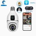 Wifi Dual Lens Dual Screen IP Camera  double Night Vision 360° Indoor Wireless Security Camera. 