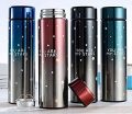 LED Temperature Display Bottle, Stainless Steel Temperature Water Bottle or Thermos, Smart Vacuum Insulated Water Bottle, Temperature water bottle, Cute Star Printed Water Bottle. 