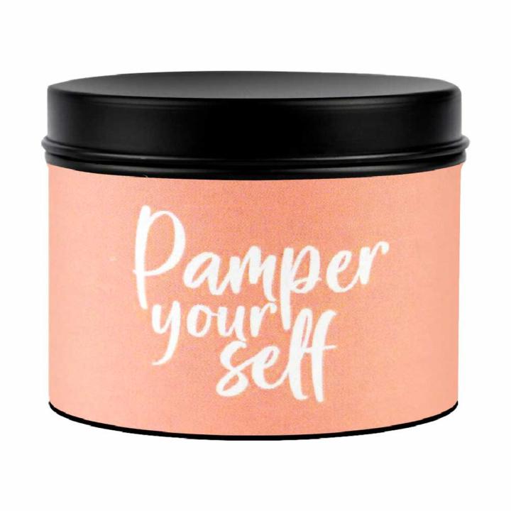 Lit Up  Feels like Soothing Thai Massage Peach & Lemon Grass Soy Wax Scented Candle 120ML
