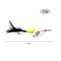 6PCS Fishing Lure Spinners Spinnerbait Kit Metal Spinner Baits Kit with Rooster Tail Treble Hook Bass Trout Fishing Lures Lot. 