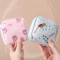 Women Sanitary Napkin Storage Bag Portable Cotton Pad Pouch Cosmetic Bags Podazz. 