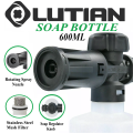 LUTIAN Foam Dispenser Bottle / Rotating Lance with Shampoo Regulator - Shampoo Spraying Soap Bottle 600ml Including St Steel Mesh Filter Attachment for Pressure Washer. 