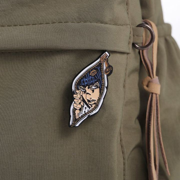 Broche Métal JoJo's Bizarre Adventure - Badge Épingle Personnage Anime Collection Fan Art (D)