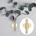 Wall Hanging Flower Vase Living Room Holder Container Flower Pot DIY Gold. 