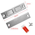 2Set Magnetic Cabinet Catches Door Stops Magnet Invisible Ultra-Thin Anti-Rust Door Magnet Suction With Screw Catch Hardware. 