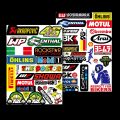 Vinyl waterproof sticker for motorcycle decals motor bike Racing scooter helmet decoration stickers. 