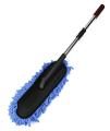 Car Wash Cleaning Brush Duster Dust Wax Mop Microfiber Telescoping Dusting Tool - Blue. 
