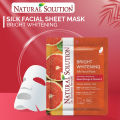 𝐖𝐁𝐌 Natural Solution Facial Mask Sheet Blood Orange & Vitamin C - Facial Mask for Glowing & Radiant Skin. 
