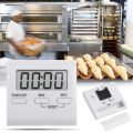 1 Pcs DIY LCD Digital Table Clock Kitchen Baking Oven Cooking Timer Magnet Alarm Clock DIY Stand White Kitchen Cooking Timer. 