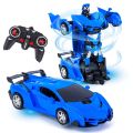 Rechargable Remote Control Transformer Robot Car Toy For Kids-multicolors. 