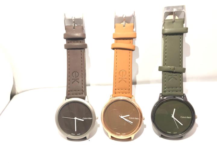 Men’s Swiss Made Quartz Leather Strap brown, Green, Dark Brown, Texture Dials Brown Dial Green Dial, Silver Dial, Skin Dial 40mm