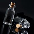 Pack of 10 - Mini Glass Bottles with Cork Stoppers for Arts & Crafts. 
