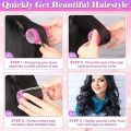 Hair Curlers Rollers with 12 Pcs Hair Clips 12 Pcs Rollers for Hair Set with 4 Sizes  Self Grip Hair Roller for Long Medium Short Thick Thin Hair,+Clips. 