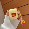 Frosted McDonald's Airpods1/2/3 Substitute Apple Pro2 Earphone Protective Cover Creative Color Painted Soft Case. 