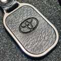 Toyota Metal and Leather Premium Keychain For Toyota Yaris Vitz Prius Landcruiser Prado Mark X Camry Cars and Bikes- Black. 