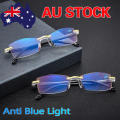 -cut Bifocal Progressive Anti-blue Eyewear Ultralight Reading Glasses G. 