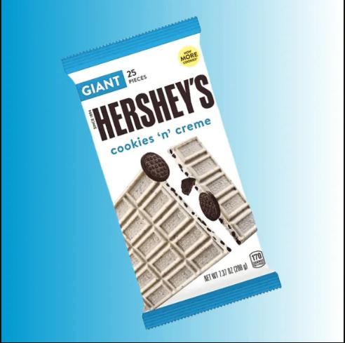 Chocolate | Hershey's Cookies & Cream Giant Bar | 25pieces inside  | 208g Imported & original quality |Chocolate bar |Hershyes chocolate