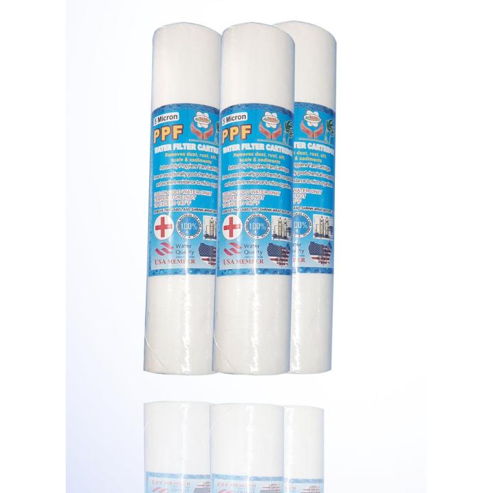water filter replacement cartridge 3 pieces ppf 5 micron high quality purifier
