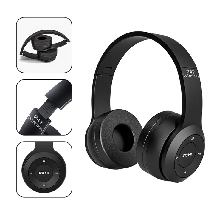 P47%20Wireless%20Foldable%20Headphones%20Support%20Memory%20Card%20FM%20Radio%20for%20Pc%20TV%20Smart%20Phones%20&%20Tablets%20Etc%20-%20Image%203
