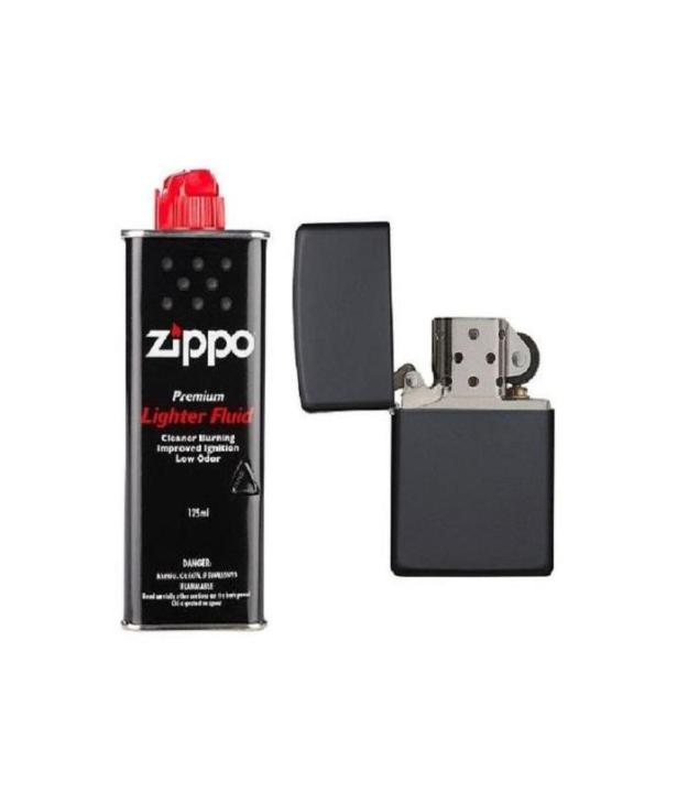 Bikes world Zippo Lighter with Fluid - Black