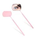 Stainless Steel Lash Mirror for Eyelashes, Large Square Eyelash Mirror Eyelash Extensions Tools (Pink), Detachable Lash Extensions Mirror Supplies and Tools for Eyelash and Eye Cosmetic (Pack of 1). 