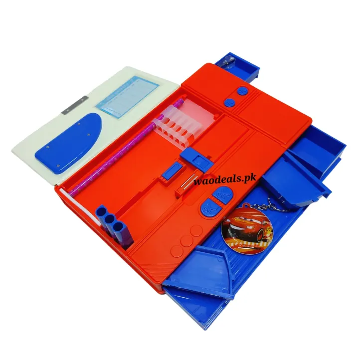 McQueen%20Cars%20Jumbo%20Kids%20Plastic%20Multi-Purpose%20Gadget%20Pencil%20Box%20with%20Calculator:%20The%20Ultimate%20Organizer%20for%20Youngsters%20-%20Image%205