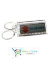 RS High Class Solar Charging Key Chain Suzuki Logo with Metal Ring. 