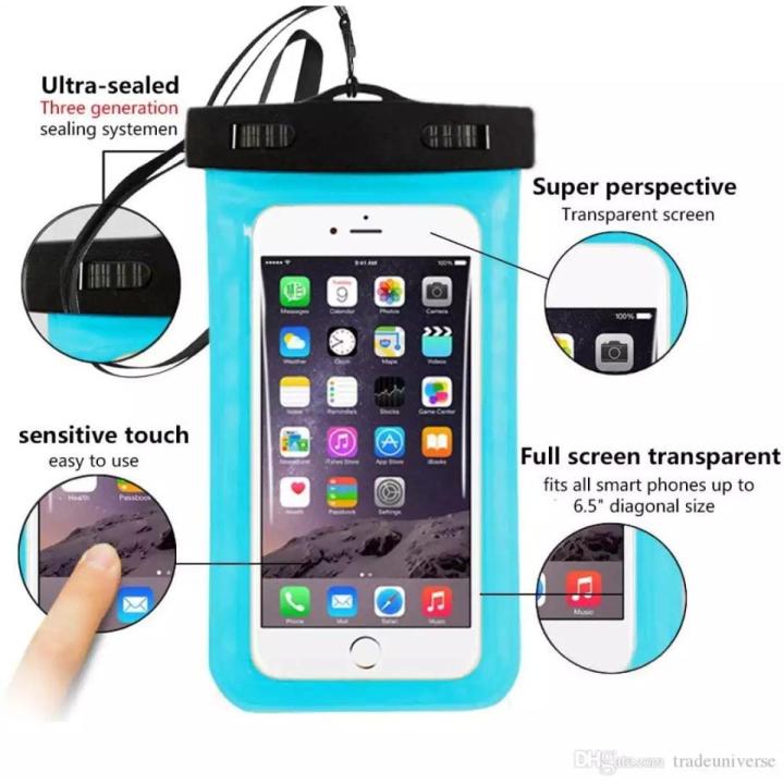 Water Proof Cover for Any Mobile Underwater PVC Bag Transparent Touch Screen Premium Cell Phone Pouch Mobile Cover