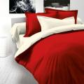 Beddy's Studio Pure Cotton Plain Solid Red & White Color Quilt Cover Set | Single & King Size Bed Duvet Cover | Comforter | Blanket | Razai Cover. 